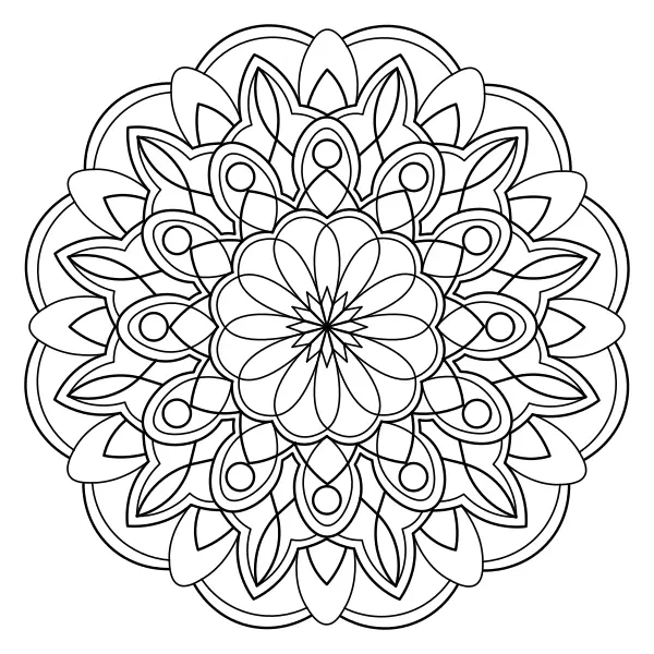 Mandala 41 | Online omaľovánky pre deti