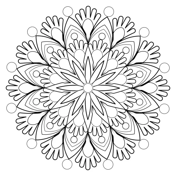 Mandala 42 | Online omaľovánky pre deti