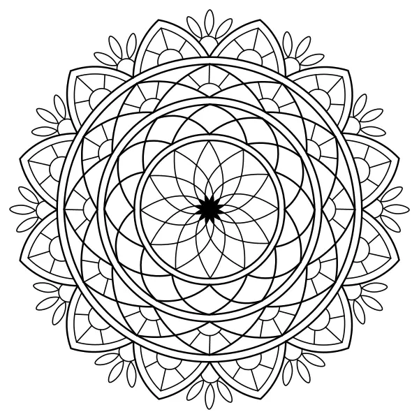Mandala 43 | Online omaľovánky pre deti