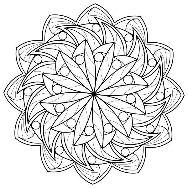Mandala 44 | Online omaľovánky pre deti