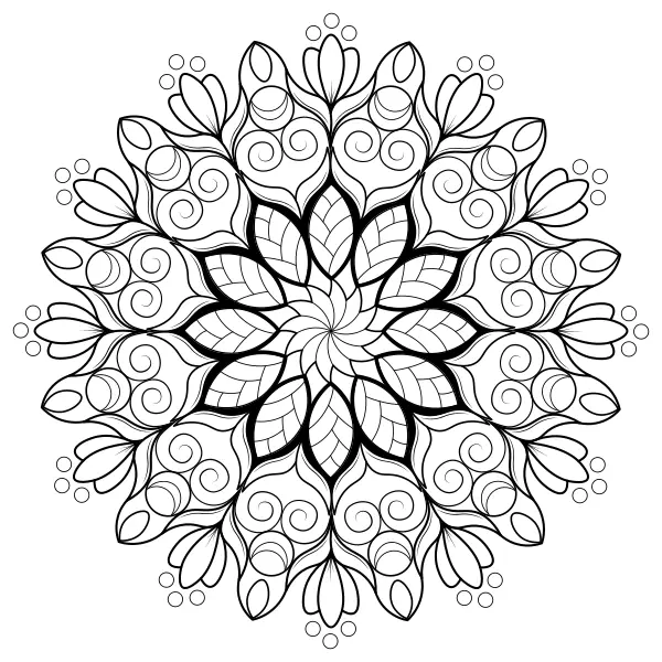 Mandala 46 | Online omaľovánky pre deti
