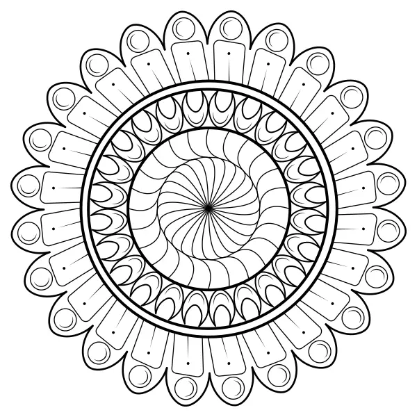 Mandala 47 | Online omaľovánky pre deti