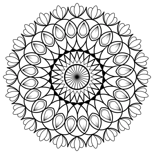 Mandala 48 | Online omaľovánky pre deti
