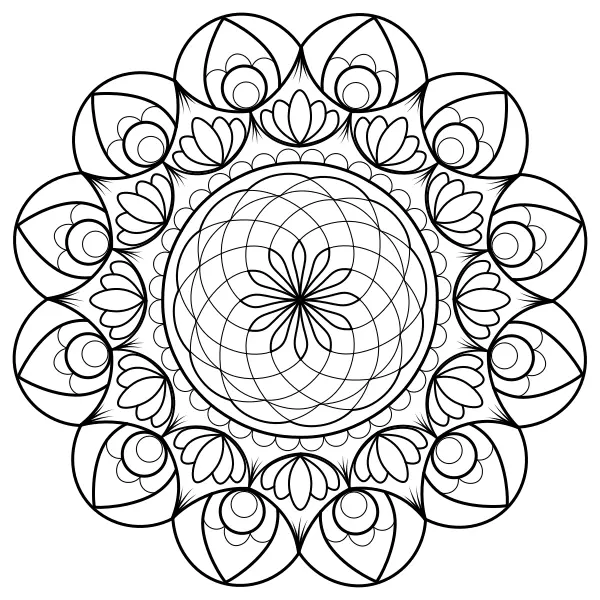 Mandala 49 | Online omaľovánky pre deti