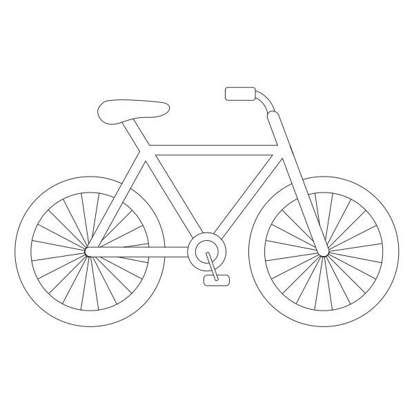 Bicykel | Online omaľovánky pre deti