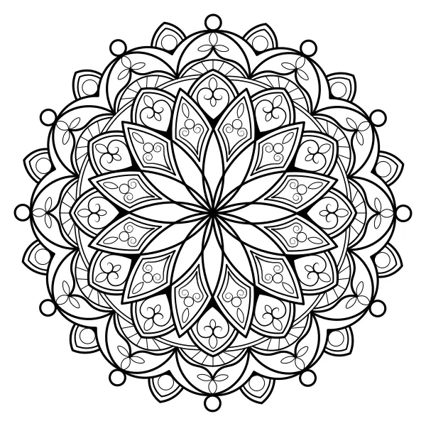 Mandala 55 | Online omaľovánky pre deti
