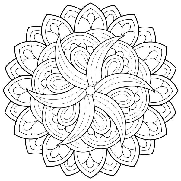 Mandala 56 | Online omaľovánky pre deti