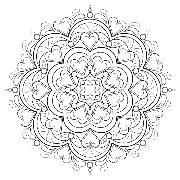 Mandala 57 | Online omaľovánky pre deti
