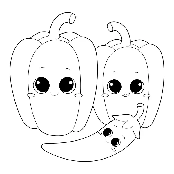 Paprika | Online omaľovánky pre deti